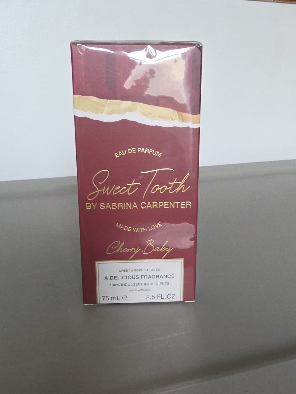 Sweet Tooth by Sabrina Carpenter — Cherry Baby Moisturizing Body Oil (Burgundy)